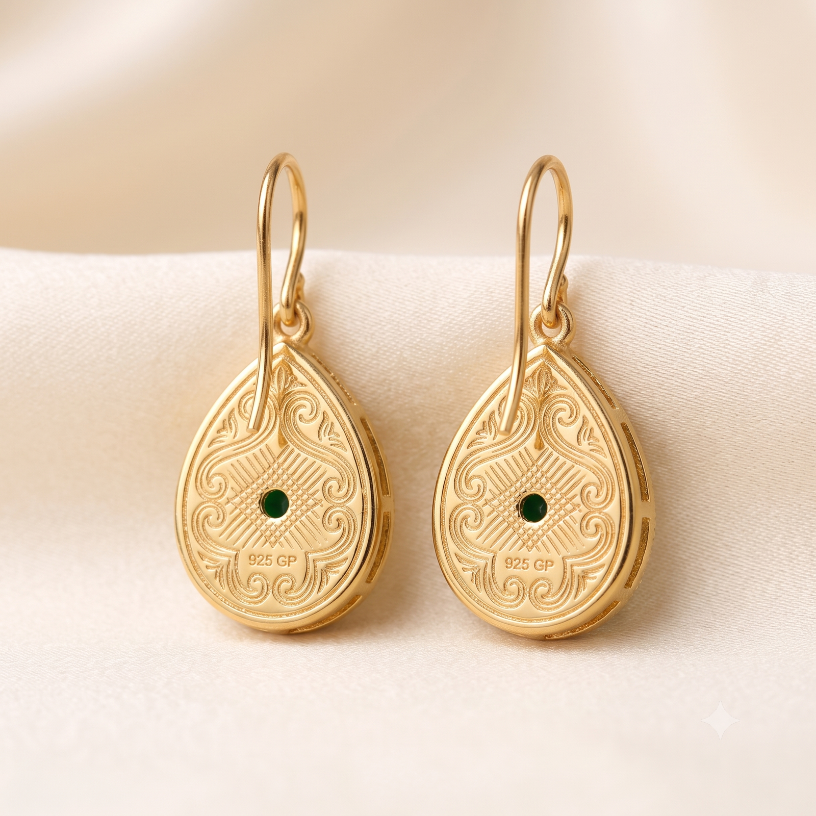 Royal Pearl Drop Earrings - Image 3
