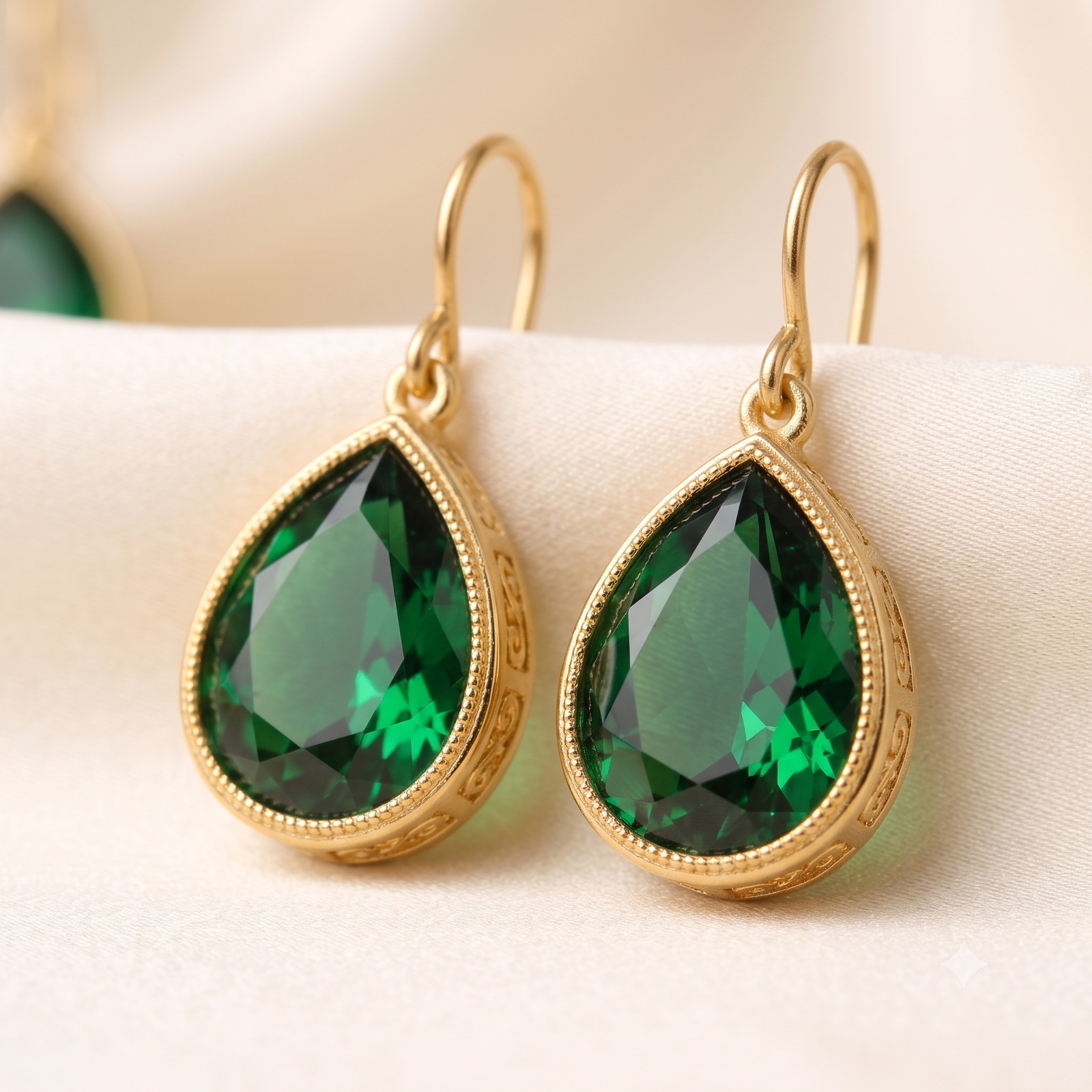 Royal Pearl Drop Earrings - Image 2