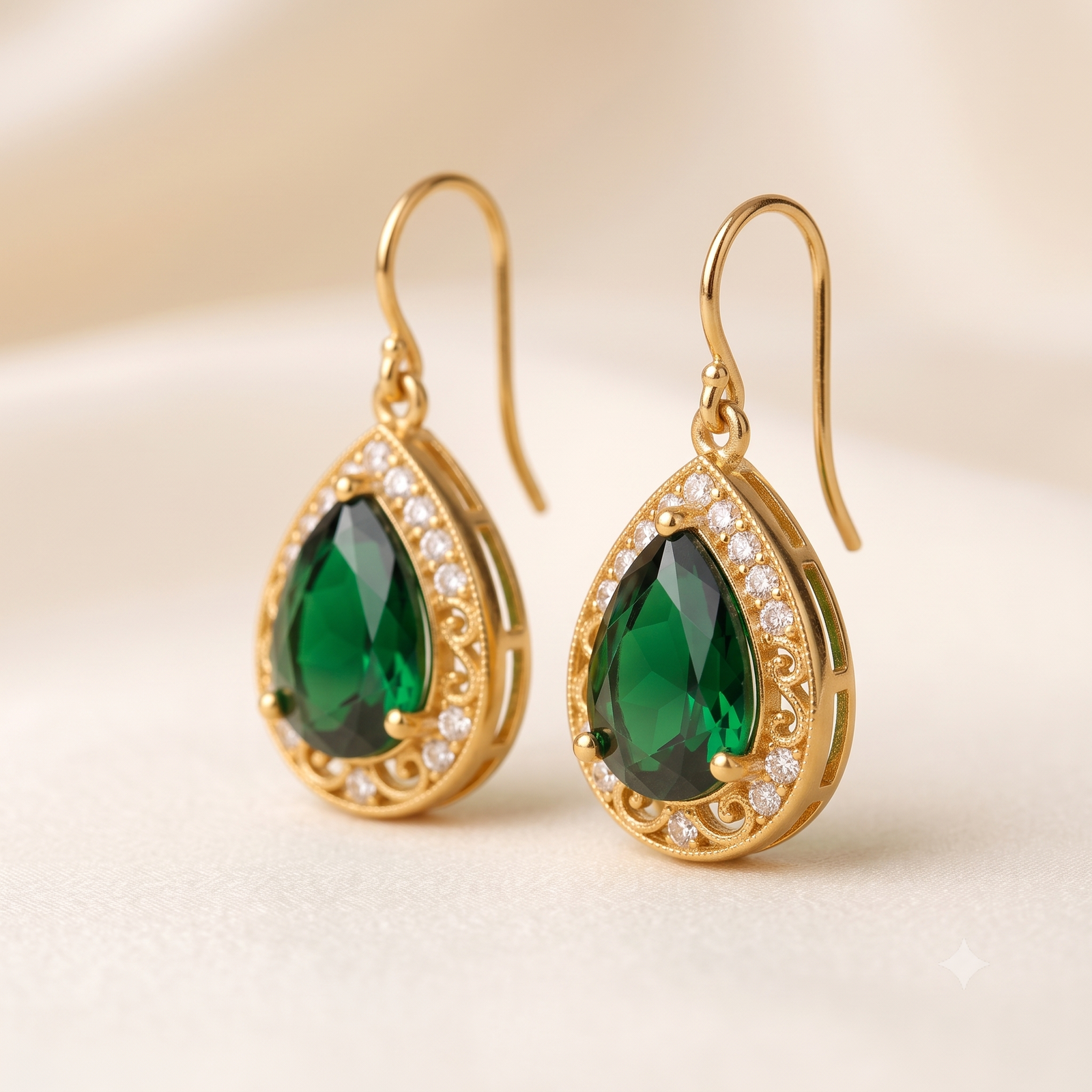 Royal Pearl Drop Earrings - Image 4